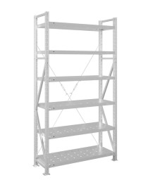 Стеллаж MS U 2000x1500x300 6 полок (150 кг, перф) Стеллаж MS U 2000x1500x300 6 полок (150 кг, перф)