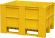 BoxPallet 1200х1000х740 мм сплошной желтый купить в Ростове-на-Дону