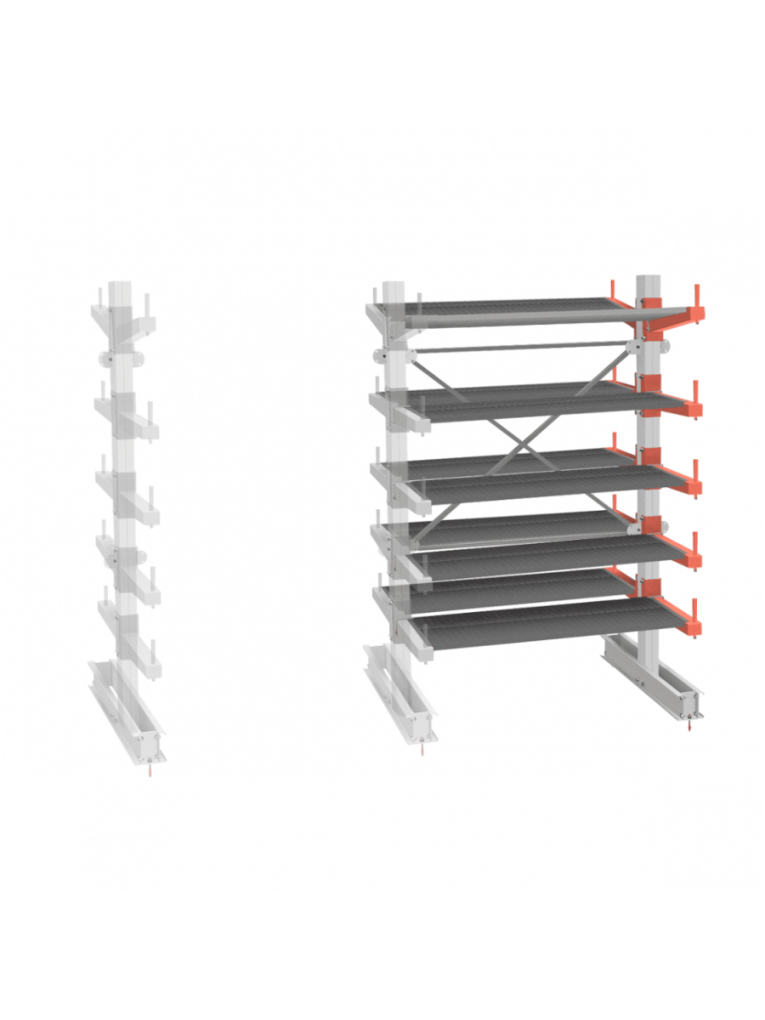 СТ-062 Стеллаж двухсторонний 5 ярусов ДОП. купить в Ростове-на-Дону СТ-062 Стеллаж двухсторонний 5 ярусов ДОП. купить в Ростове-на-Дону