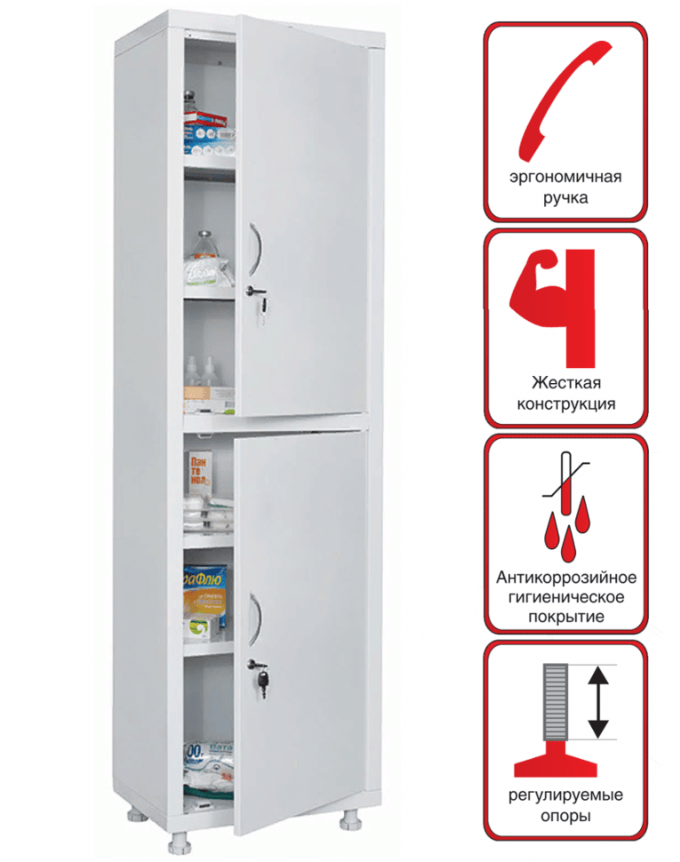 Медицинский шкаф HILFE МД 1 1657/SS купить в Ростове-на-Дону Медицинский шкаф HILFE МД 1 1657/SS купить в Ростове-на-Дону