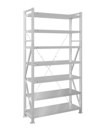 Стеллаж MS U 2000x1200x300 7 полок (280 кг, металл)