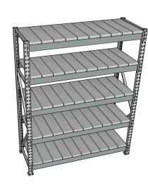Стеллаж грузовой СГР 3000x1500x800 5 полок (металл) Стеллаж грузовой СГР 3000x1500x800 5 полок (металл)