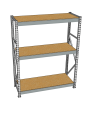 Стеллаж грузовой СГР 2500x1500x800 3 полки (ДСП) Стеллаж грузовой СГР 2500x1500x800 3 полки (ДСП)