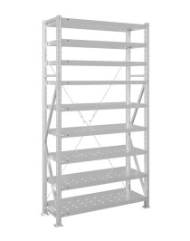 Стеллаж MS U 2000x1200x300 9 полок (280 кг, перф)