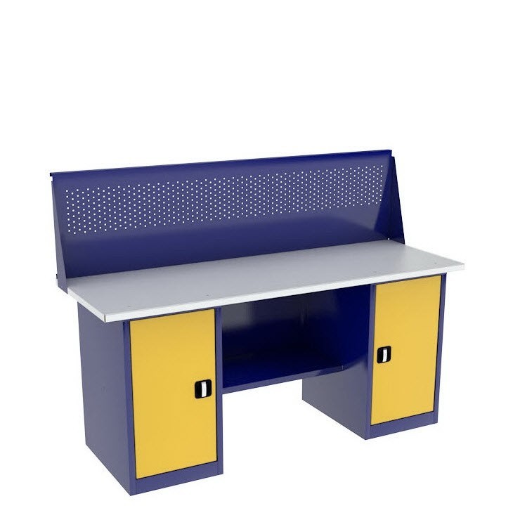 Верстак двухтумбовый ВП-5/1,9 с экраном купить в Ростове-на-Дону Верстак двухтумбовый ВП-5/1,9 с экраном купить в Ростове-на-Дону