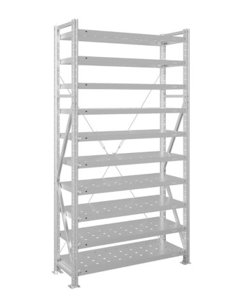 Стеллаж MS U 3000x700x300 10 полок (200 кг, перф) купить в Ростове-на-Дону