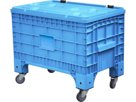 Big Box 1017х636х793 на колёсах, с крышкой, на петлях голубой купить в Ростове-на-Дону