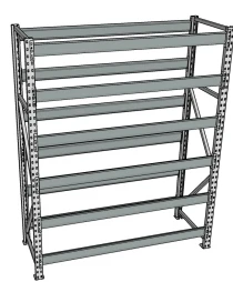 Стеллаж грузовой СГР 3000x2100x400 6 полок (без настила) Стеллаж грузовой СГР 3000x2100x400 6 полок (без настила)