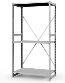 Стеллаж ТСУ 4000x1500x300 3 полки (300 кг, металл) Стеллаж ТСУ 4000x1500x300 3 полки (300 кг, металл)