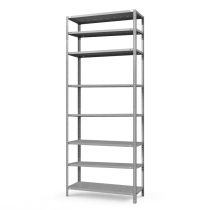 Стеллаж ТС Лайт с перф. полками 2500х1200х300 8 полок