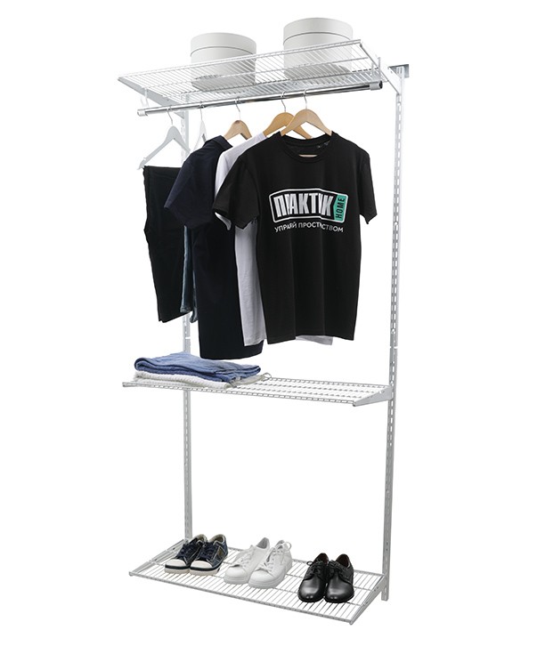 Гардеробная система Практик Home Basic G90 белая купить в Ростове-на-Дону