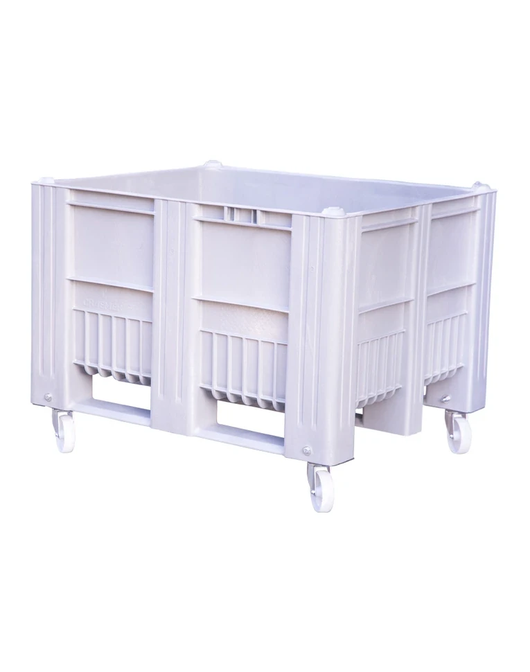 BoxPallet 1200x1000x900 мм сплошной на колесах серый BoxPallet 1200x1000x900 мм сплошной на колесах серый