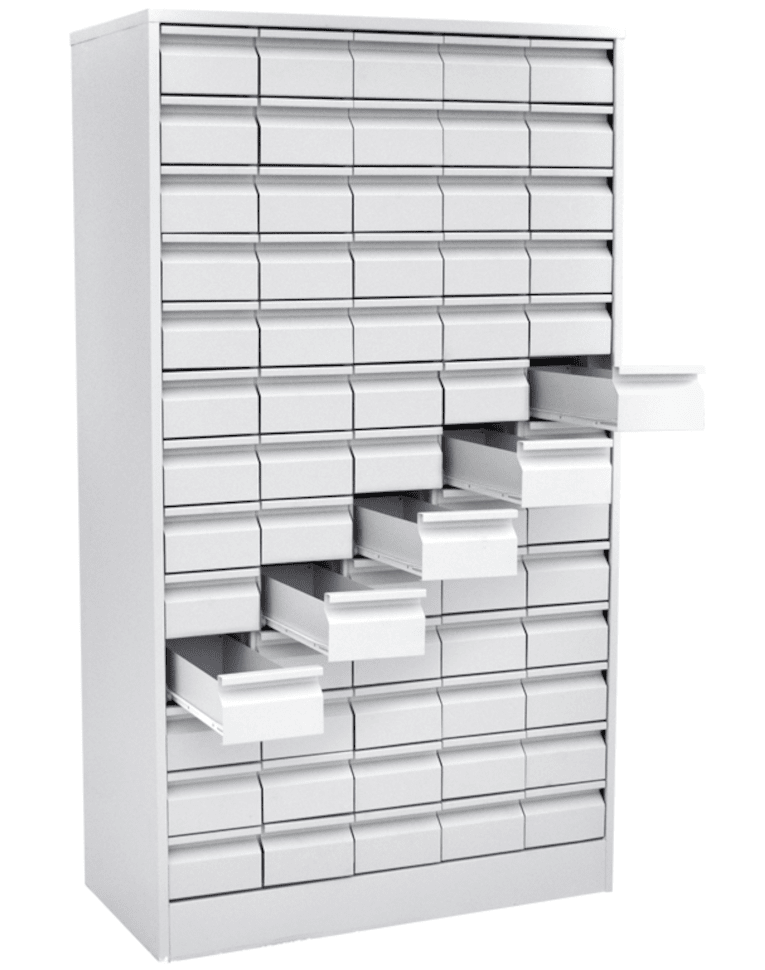 Шкаф картотечный для библиотечных карточек (65 ящиков) купить в Ростове-на-Дону