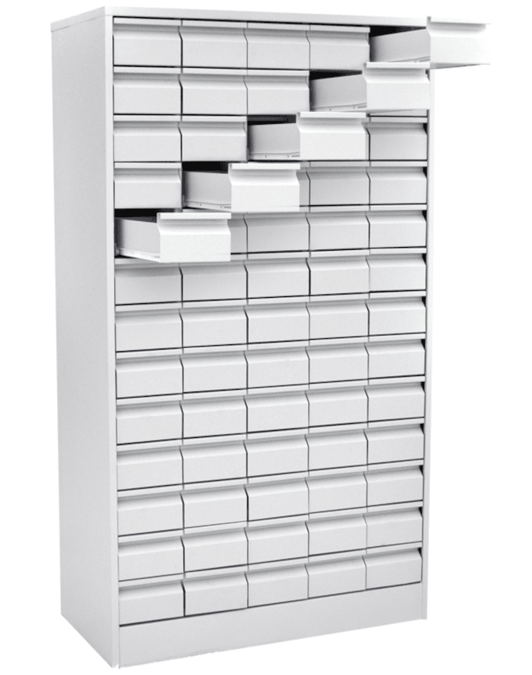 Шкаф картотечный для библиотечных карточек (65 ящиков) купить в Ростове-на-Дону