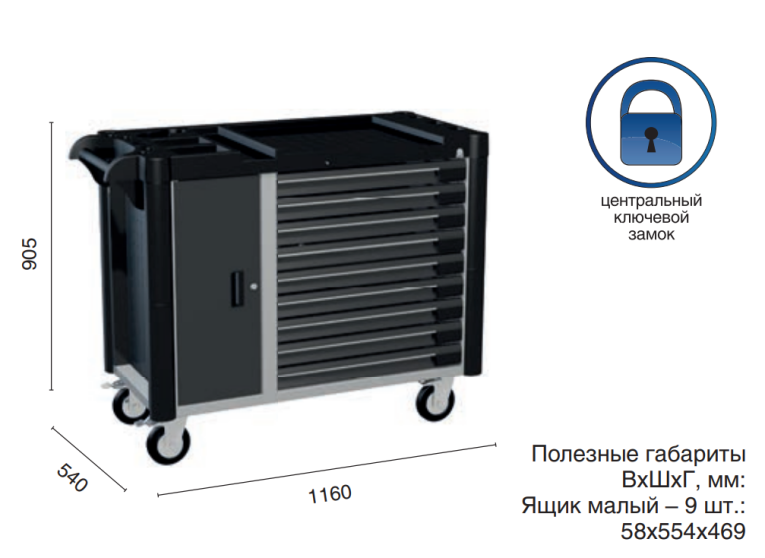 Инструментальная тележка WDS-9.1 new купить в Ростове-на-Дону Инструментальная тележка WDS-9.1 new купить в Ростове-на-Дону