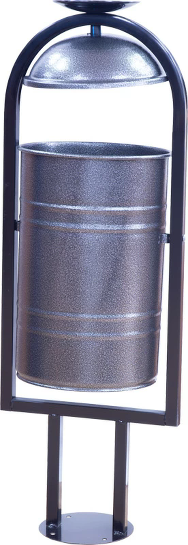 Урна металлическая с пепельницей 1050х370х300 мм серый антик купить в Ростове-на-Дону