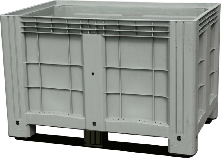 Контейнер 1200х800х800 мм сплошной серый на полозьях купить в Ростове-на-Дону Контейнер 1200х800х800 мм сплошной серый на полозьях купить в Ростове-на-Дону