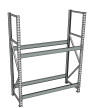 Стеллаж грузовой СГР 2500x1800x500 2 полки (без настила) Стеллаж грузовой СГР 2500x1800x500 2 полки (без настила)