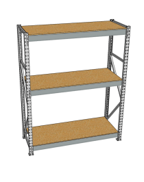 Стеллаж грузовой СГР 2000x1800x1000 3 полки (ДСП) Стеллаж грузовой СГР 2000x1800x1000 3 полки (ДСП)