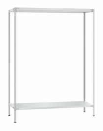 Стеллаж металлический Титан МС-500 2300х1500х300 2 полки Стеллаж металлический Титан МС-500 2300х1500х300 2 полки