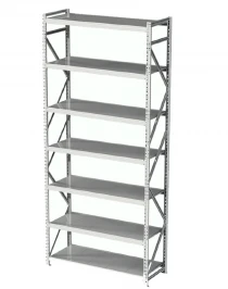 Стеллаж MS Profi 2500х1200х400 7 полок Стеллаж MS Profi 2500х1200х400 7 полок