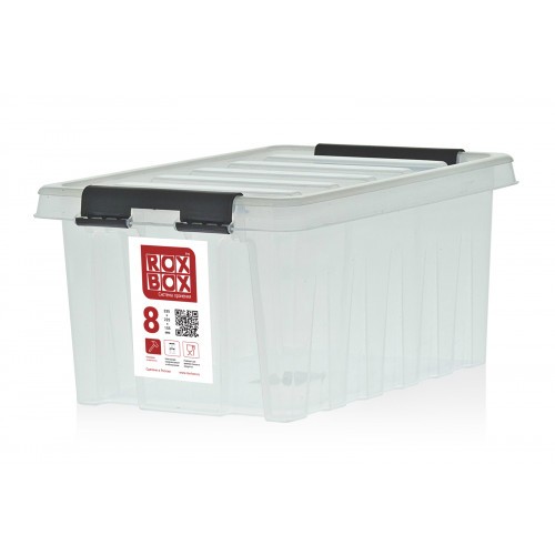 Контейнер Rox Box Original 8 (335х220х155 мм с крышкой и клипсами прозрачный) купить в Ростове-на-Дону