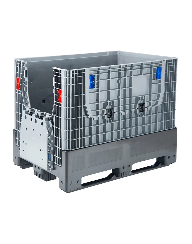 DPF-Box 1208S 1200x800x950 мм сплошной разборный серый на 3-х полозьях с 2-мя откид. дверцами