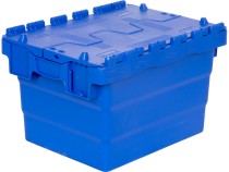 Ящик 400х300х250 сплошной, с крышкой синий Ящик 400х300х250 сплошной, с крышкой синий
