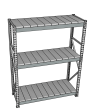 Стеллаж грузовой СГР 3000x1200x600 3 полки (металл) Стеллаж грузовой СГР 3000x1200x600 3 полки (металл)