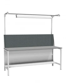 Верстак ДиКом ВЛ-К-200-02+Э2 со светильником Верстак ДиКом ВЛ-К-200-02+Э2 со светильником