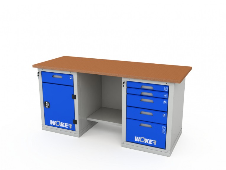 Верстак двухтумбовый WOKER PRO 2205.1800 купить в Ростове-на-Дону
