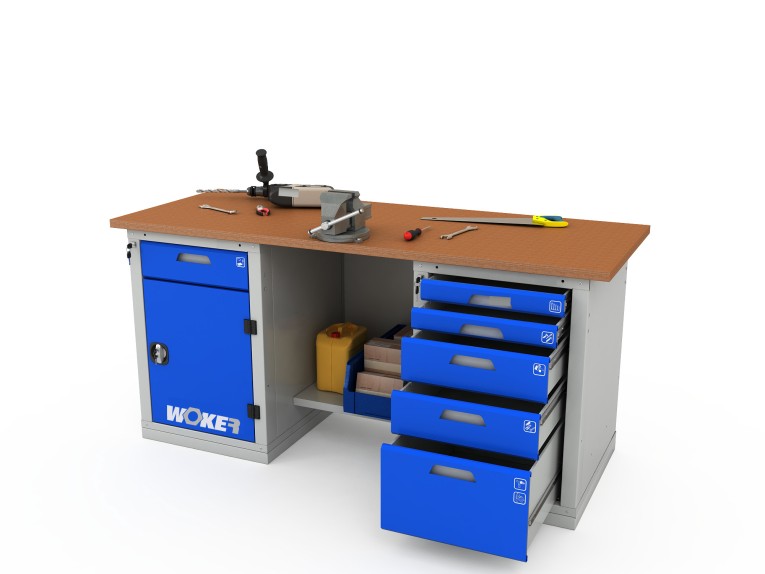 Верстак двухтумбовый WOKER PRO 2205.1800 купить в Ростове-на-Дону