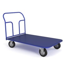 Тележка платформенная ТП 7 (г/п 550 кг, 1400x800 мм, колеса литая протекторная резина 160 мм) Тележка платформенная ТП 7 (г/п 550 кг, 1400x800 мм, колеса литая протекторная резина 160 мм)