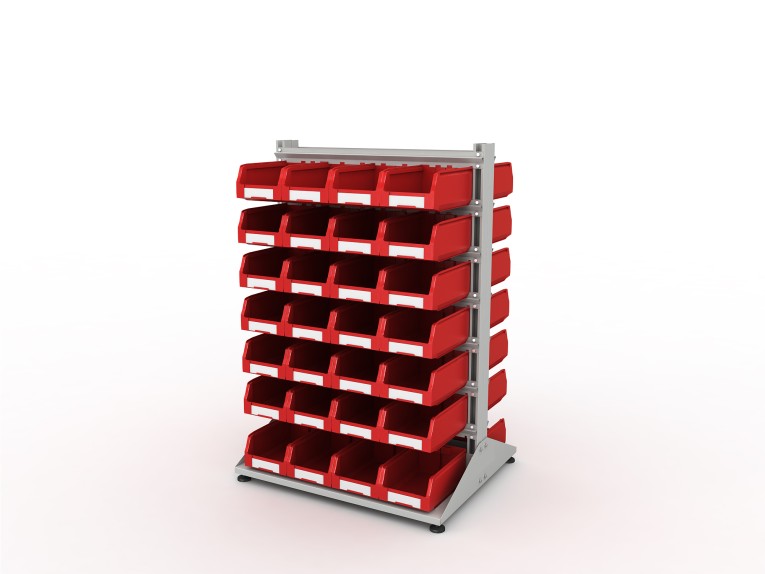 Стеллаж для пластиковых лотков SORTEX двухсторонний 1500x1000x800.03 купить в Ростове-на-Дону Стеллаж для пластиковых лотков SORTEX двухсторонний 1500x1000x800.03 купить в Ростове-на-Дону