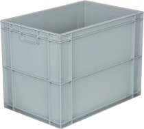 Ящик 600х400х450 сплошной, без ручек, дно с усилением, серый B-4644 Ящик 600х400х450 сплошной, без ручек, дно с усилением, серый B-4644