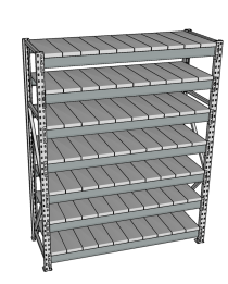 Стеллаж грузовой СГР 3000x2100x600 7 полок (металл) Стеллаж грузовой СГР 3000x2100x600 7 полок (металл)