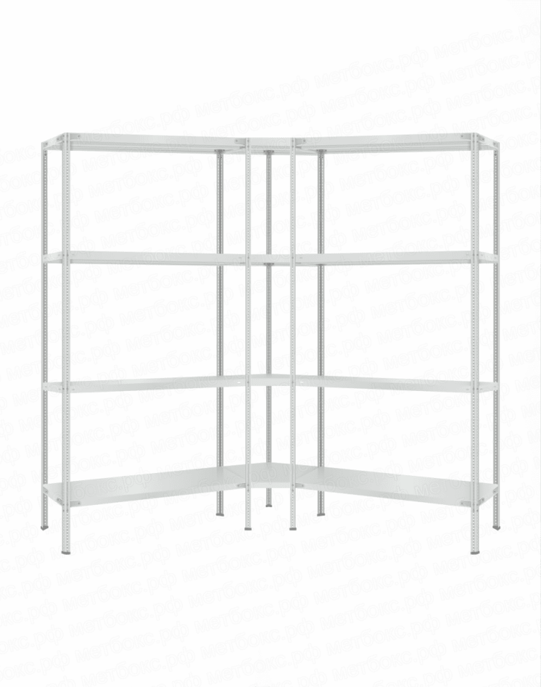 Стеллаж угловой 2000х1800х1800 (4 яруса глубиной 600мм) купить в Ростове-на-Дону Стеллаж угловой 2000х1800х1800 (4 яруса глубиной 600мм) купить в Ростове-на-Дону