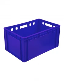 Ящик 600х400х300 сплошной, Е3  синий