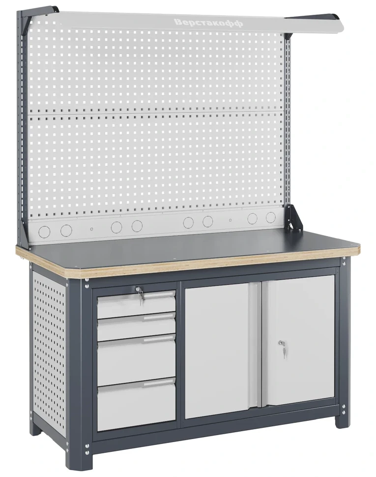 Верстак слесарный MCN 1552.S4L7-2FR, фото 1