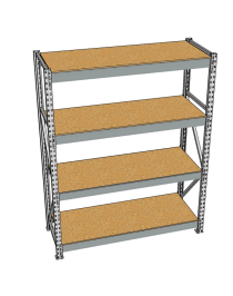 Стеллаж грузовой СГР 2000x2100x1000 4 полки (ДСП) Стеллаж грузовой СГР 2000x2100x1000 4 полки (ДСП)