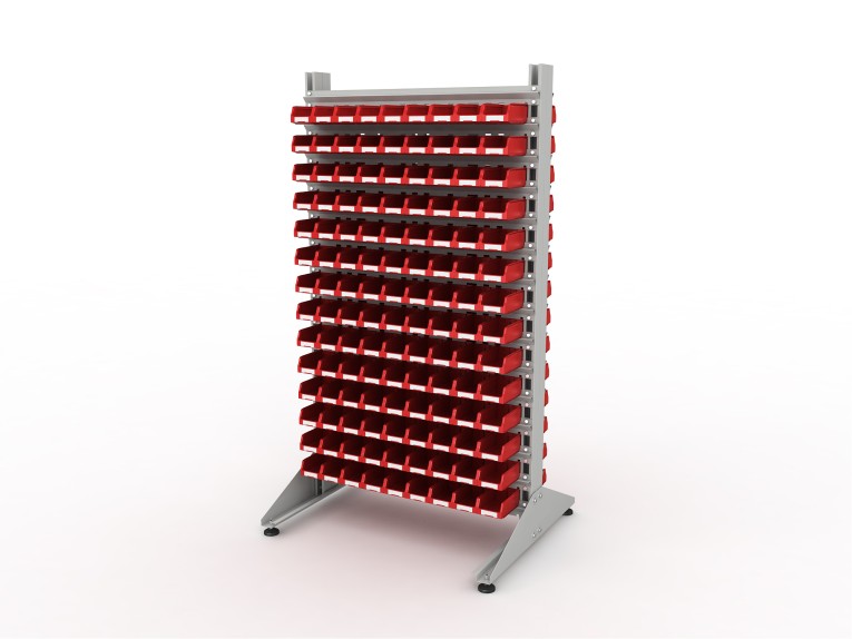 Стеллаж для пластиковых лотков SORTEX двухсторонний 1800x1000x800.01 купить в Ростове-на-Дону Стеллаж для пластиковых лотков SORTEX двухсторонний 1800x1000x800.01 купить в Ростове-на-Дону