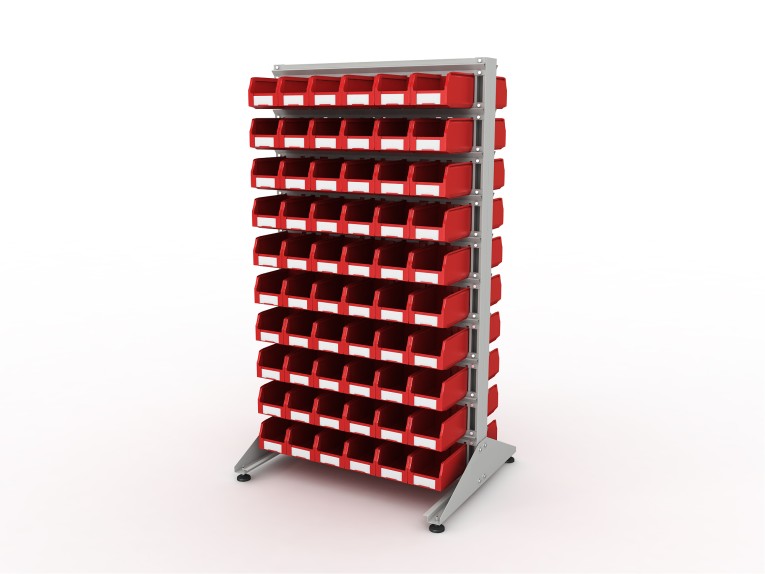 Стеллаж для пластиковых лотков SORTEX двухсторонний 1800x1000x800.02 купить в Ростове-на-Дону Стеллаж для пластиковых лотков SORTEX двухсторонний 1800x1000x800.02 купить в Ростове-на-Дону