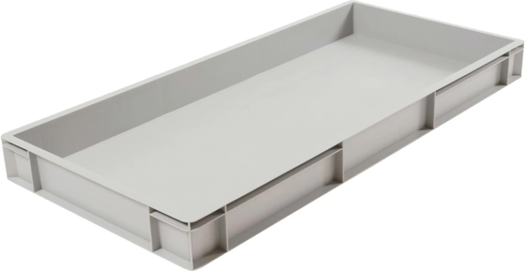 Ящик 1000х400х120 сплошной, без ручек, дно с усилением, серый B-4011 купить в Ростове-на-Дону Ящик 1000х400х120 сплошной, без ручек, дно с усилением, серый B-4011 купить в Ростове-на-Дону