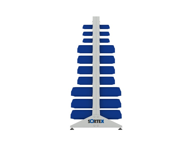 Стеллаж для пластиковых лотков SORTEX двухсторонний 1800x1000x800.05 купить в Ростове-на-Дону Стеллаж для пластиковых лотков SORTEX двухсторонний 1800x1000x800.05 купить в Ростове-на-Дону