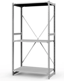 Стеллаж ТСУ 3000x1200x400 3 полки (300 кг, перф) Стеллаж ТСУ 3000x1200x400 3 полки (300 кг, перф)