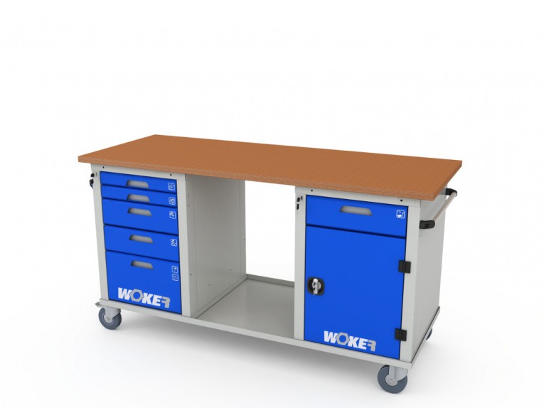 Верстак мобильный трехтумбовый WOKER PRO 3502.1800 купить в Ростове-на-Дону