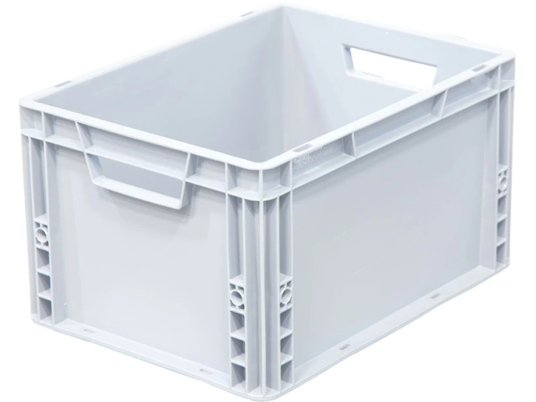 Ящик 400х300х220 сплошной, усиленное дно, цв. серый купить в Ростове-на-Дону