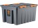 Контейнер особопрочный Rox Box PRO 120 (740х565х400 мм с крышкой и клипсами, на роликах, антрацит) купить в Ростове-на-Дону
