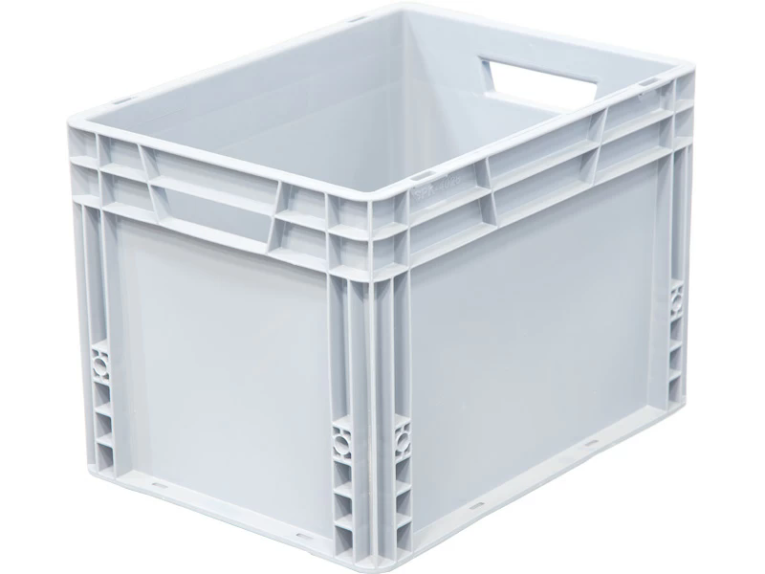 Ящик 400х300х270 сплошной, усиленное дно, цв. серый купить в Ростове-на-Дону Ящик 400х300х270 сплошной, усиленное дно, цв. серый купить в Ростове-на-Дону