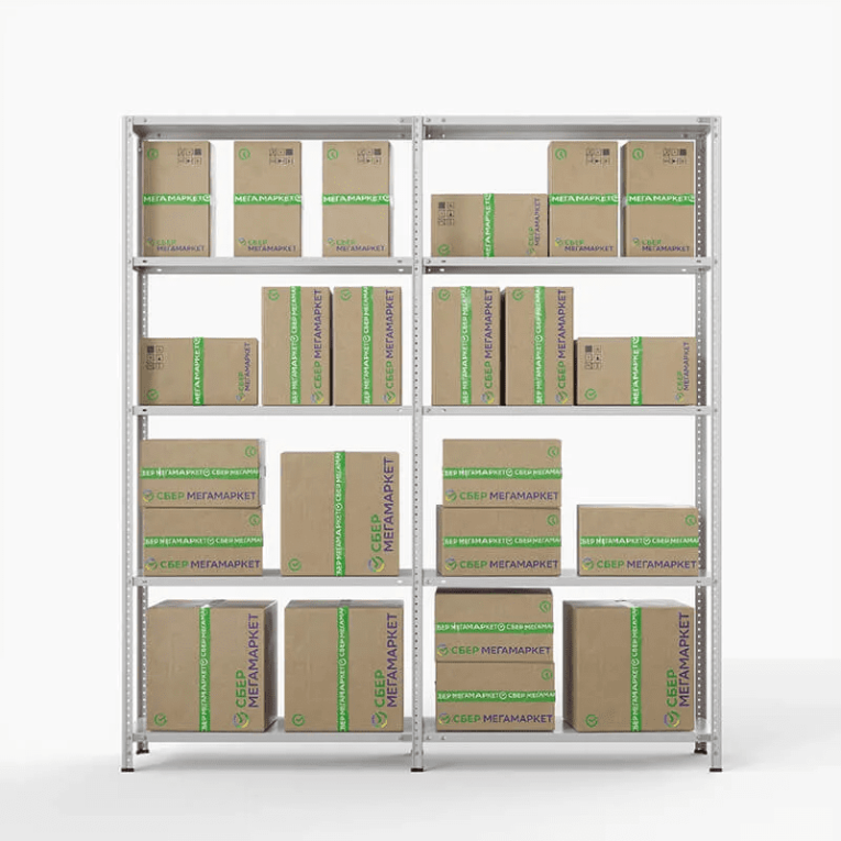 Стеллаж ПВЗ Сбер 2000х2000х400 5 полок купить в Ростове-на-Дону